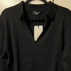 Brunette The Label ribbed knitt polo size xs/s